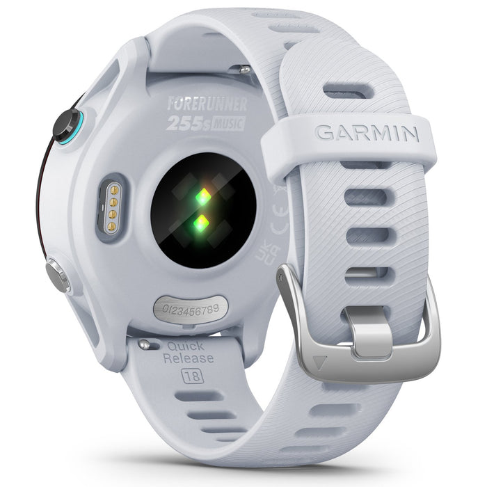 Garmin Forerunner 255 Music GPS Smartwatch, Whitestone