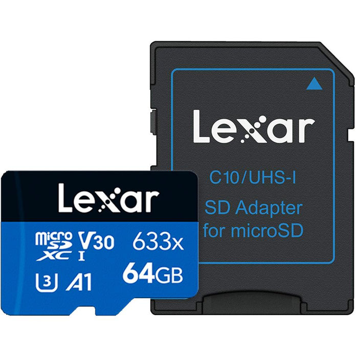 Lexar High-Performance 633x microSDHC/microSDXC UHS-I 64gb Memory Card