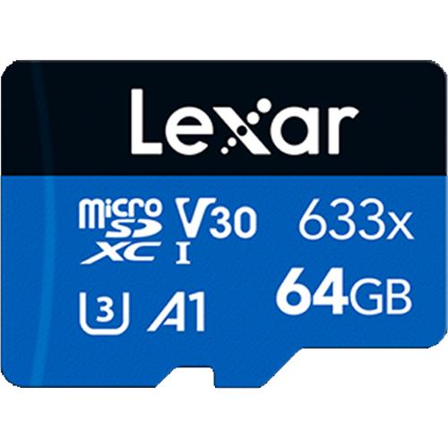 Lexar High-Performance 633x microSDHC/microSDXC UHS-I 64gb Memory Card