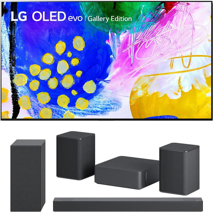 LG 97 Inch HDR 4K Smart OLED TV 2022 with Sound Bar and Rear Speaker