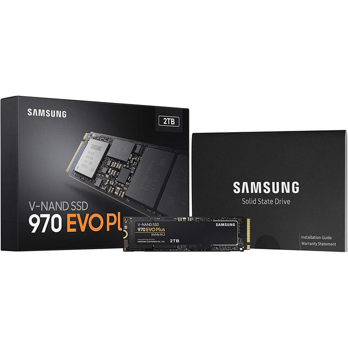 Samsung MZ-V7S2T0B/AM 970 EVO Plus NVMe M.2 SSD 2TB + Lexar 32GB Memory Card Bundle