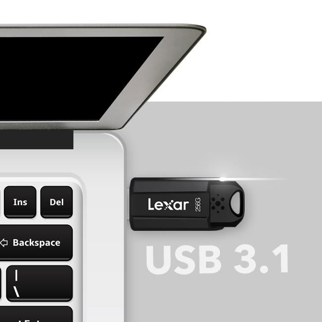 Lexar JumpDrive S80 USB 3.1 Flash Drive, 128G - Black - (2-Pack)