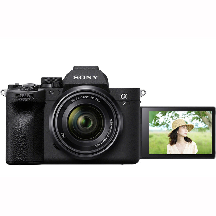 Sony a7 IV Full Frame Mirrorless Camera + FE 50mm F2.5 G + 28-70mm 2 Lens Kit Bundle