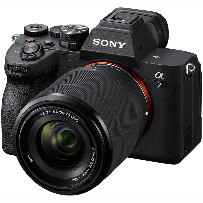 Sony a7 IV Full Frame Mirrorless Camera + FE 50mm F2.5 G + 28-70mm 2 Lens Kit Bundle
