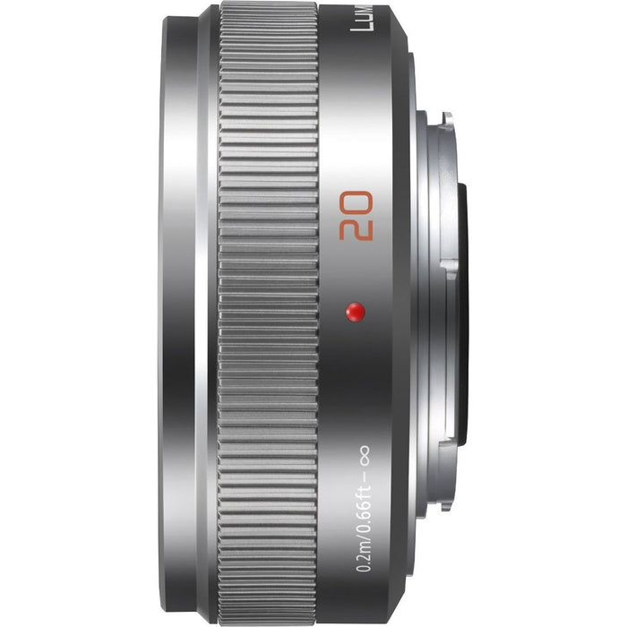 Panasonic LUMIX H-H020AS G 20mm / F1.7 II ASPH. Silver Lens for MFT Mount