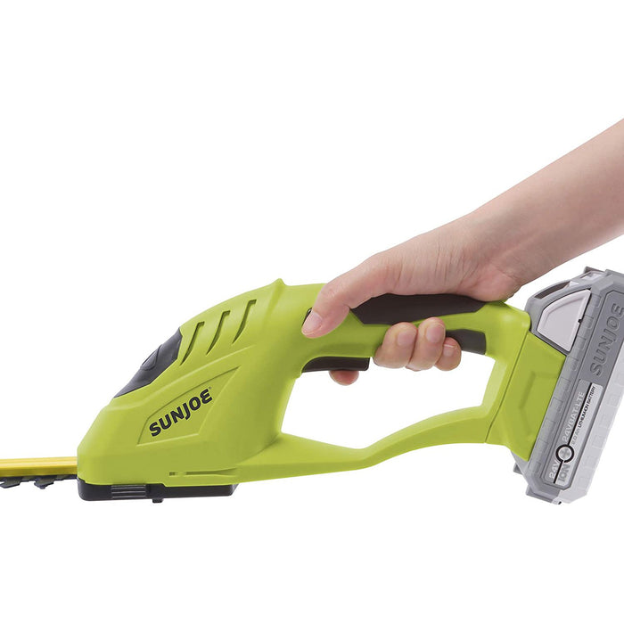 Sun Joe 24-Volt Cordless Handheld Shrubber/Trimmer with Battery + Charger - Refurbished