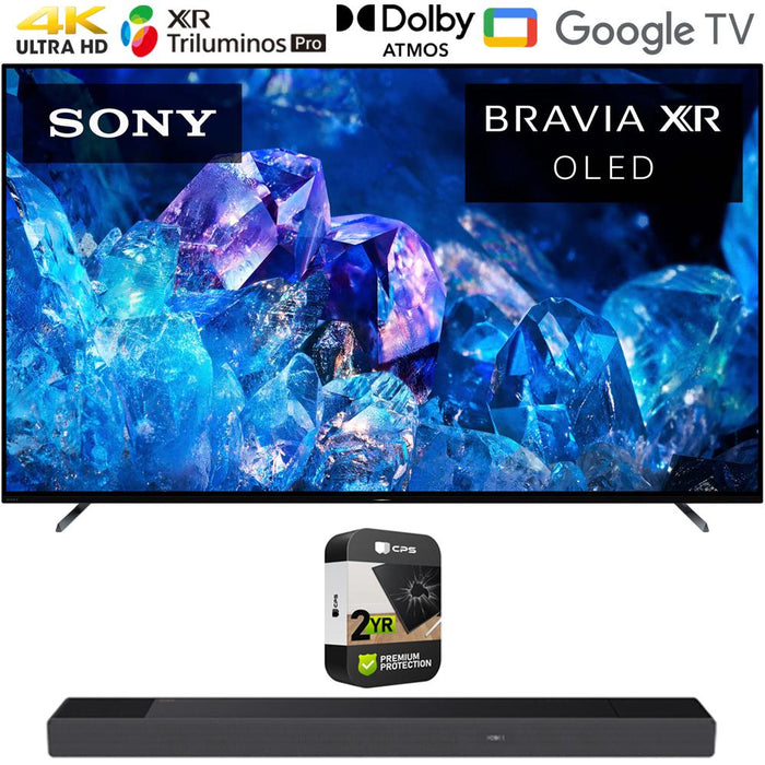 Sony Bravia XR A80K 55" 4K HDR OLED Smart TV 2022 + HT-A7000 Soundbar + Warranty