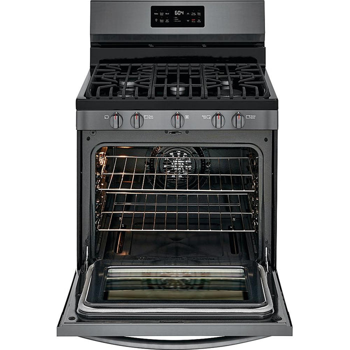 Frigidaire GCRG3038AD Gallery 30" 5 cu. ft. Natural Gas Range, Black Stainless Steel