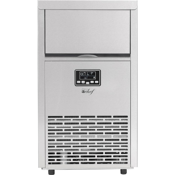 Deco Chef Commercial Ice Maker - 99lb/24 Hours - 33lb Capacity - Stainless Steel, Open Box