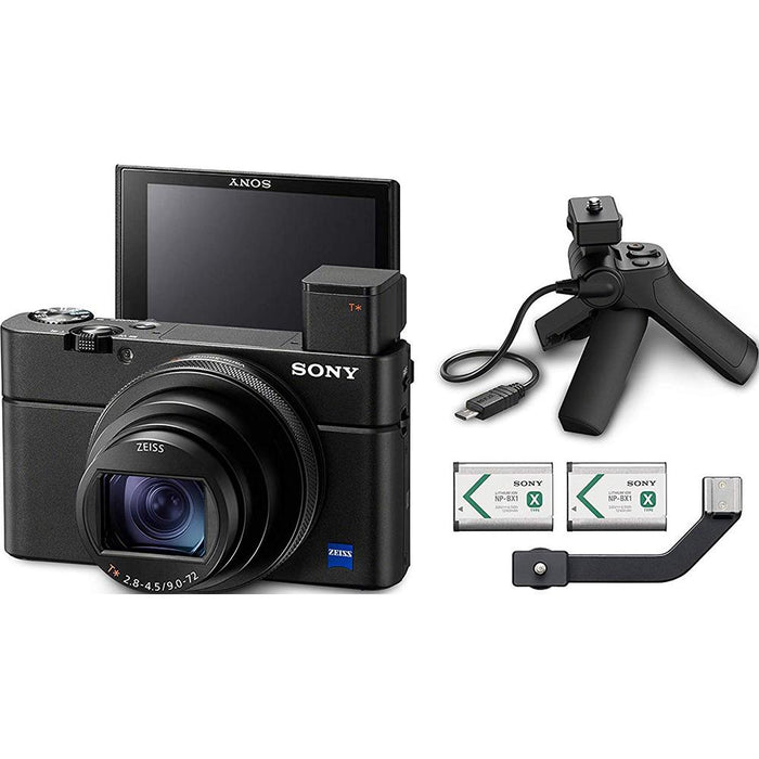 Sony Cyber-Shot DSC-RX100 VII Camera Kit + VCT-SGR1 Shooting Grip Tripod (Open Box)