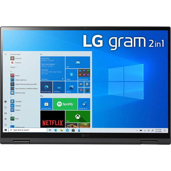 LG gram 14" 2-in-1 Lightweight Touch Laptop + Intel Evo (14T90P-K.AAB6U1), Open Box