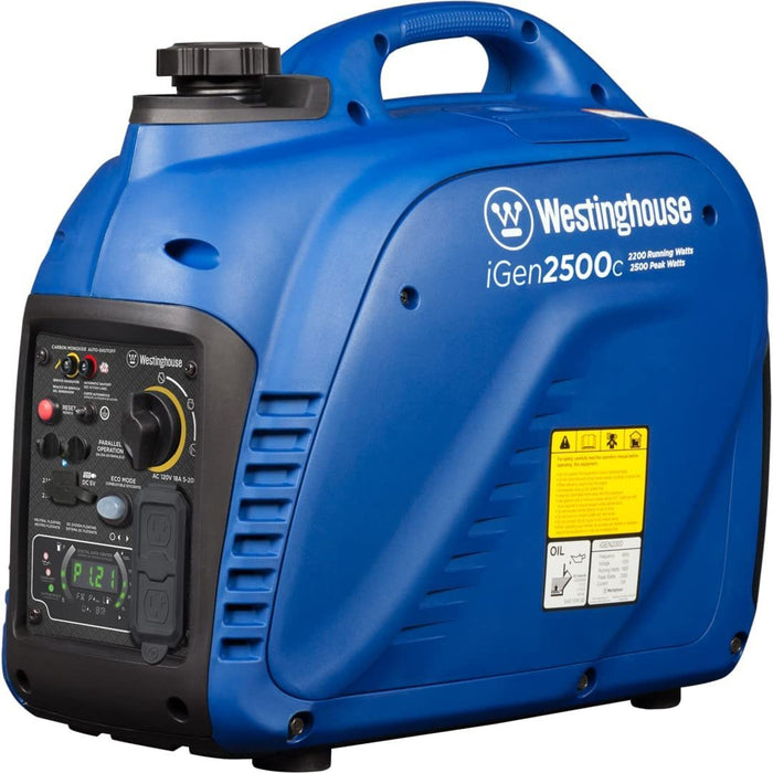 Westinghouse iGen2500c Portable Gas-Powered Digital Inverter Generator with CO Sensor