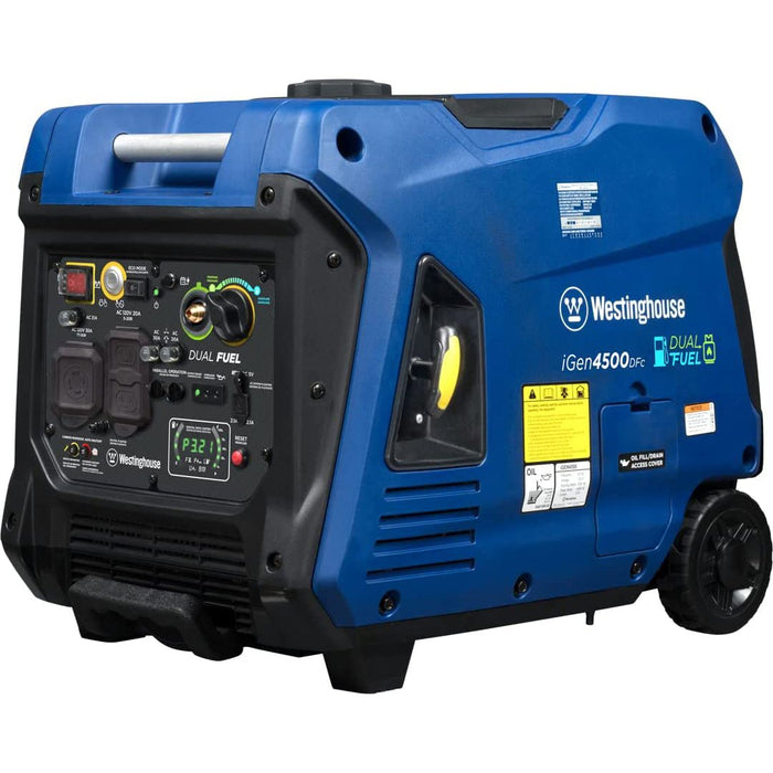 Westinghouse iGen4500DFC Portable Gas/Propane Digital Inverter Generator with CO Sensor