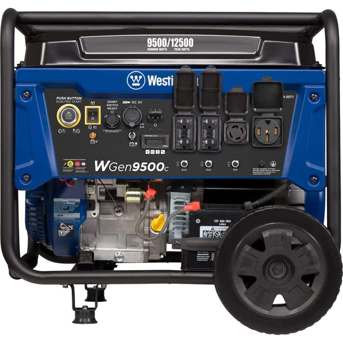 Westinghouse WGen9500 12500 Peak Watt Portable Generator with CO Sensor