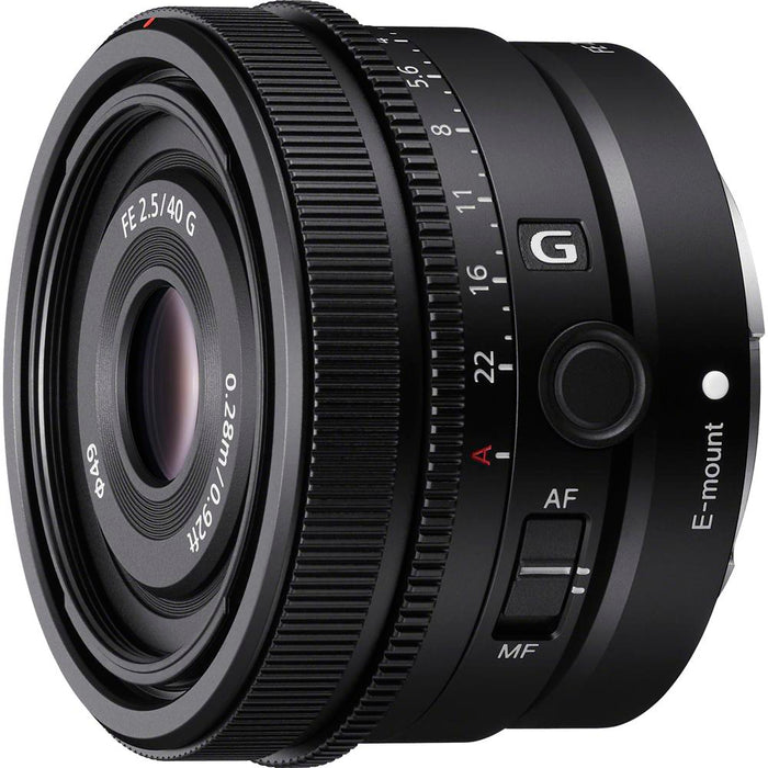 Sony FE 40mm F2.5 G Full Frame Ultra Compact Prime G Lens for E-Mount - Open Box