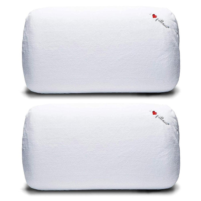 I Love Pillow Traditional Medium Profile Queen Sized Pillow 2 Pack