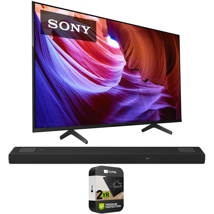 Sony 65" X85K 4K HDR LED TV with smart Google TV 2022 Model with Soundbar Bundle