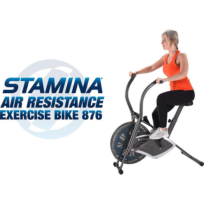 Stamina Air Resistance Exercise Bike 876 - Open Box