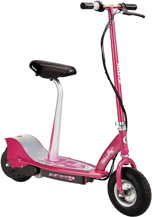 Razor E300S Seated Electric Scooter, Sweet Pea Pink