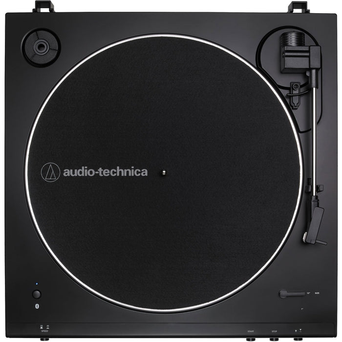 Audio-Technica AT-LP60XBT-BK Belt-Drive Bluetooth Turntable, Black Bundle with Flip 5 Speaker