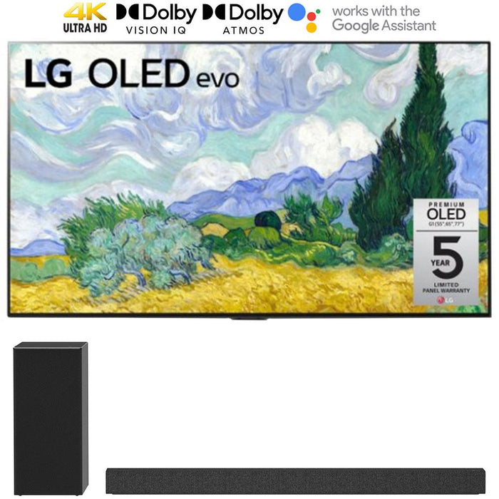 LG OLED55G1PUA 55" OLED evo Gallery TV 2021 + LG SP7Y Soundbar + Subwoofer