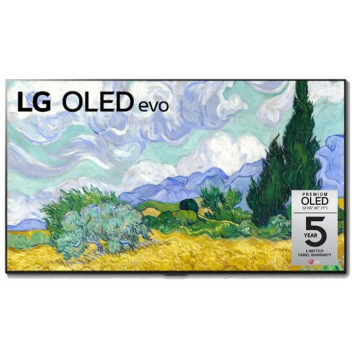 LG 55 Inch OLED evo Gallery TV 2021 Model with LG High Res Sound Bar System