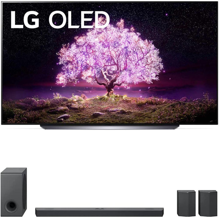 LG 83 inch Class 4K Smart OLED TV w/ AI ThinQ 2021 Model + LG 9.1.5 ch Sound Bar