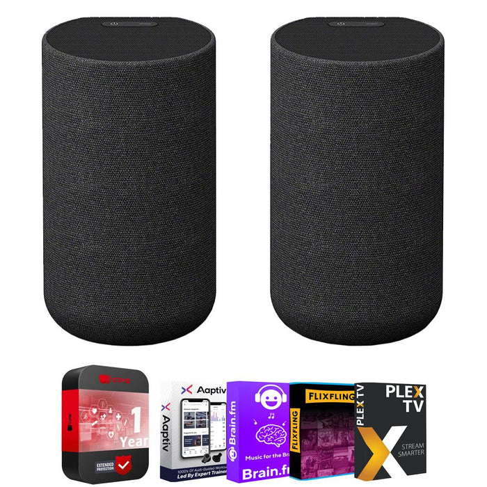Sony Wireless Rear Speakers w/ Built-in Battery for HT-A7000/A5000 + Protection Pack