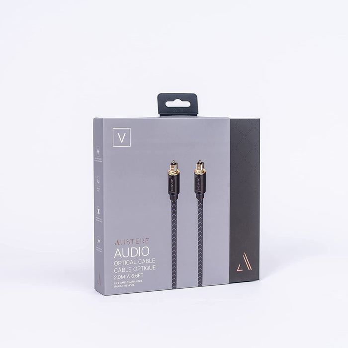 Austere 5-Series Pure Gold Optical Audio Cable, 2.0m