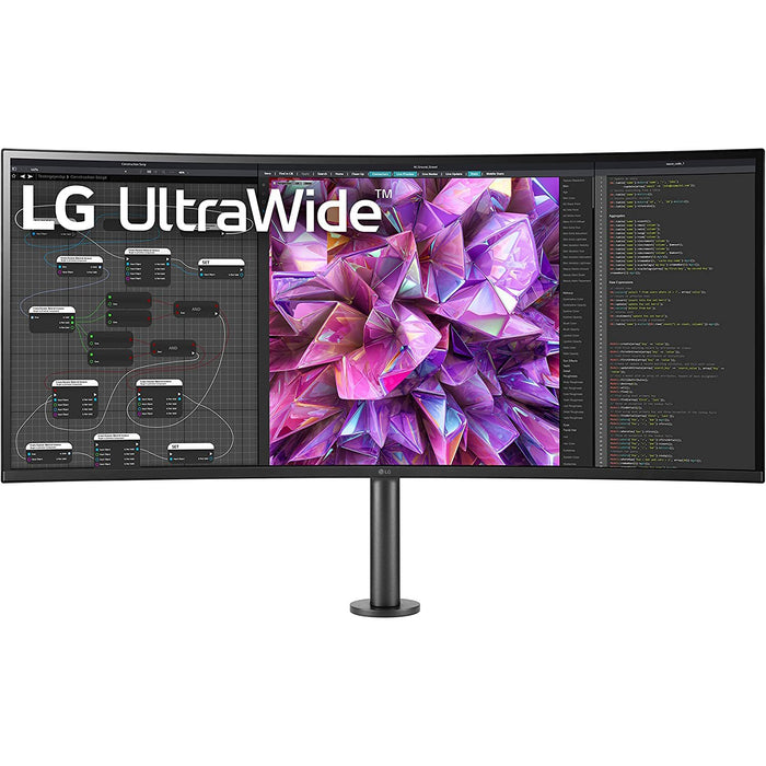 LG 38WQ88C 37.5-inch Curved UltraWide QHD Plus (3840x1600) Monitor with Ergo Stand