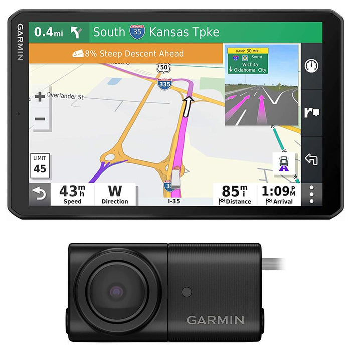Garmin 010-02313-00 dezl OTR700 7" GPS Truck Navigator w/ Garmin BC 50 Backup Camera