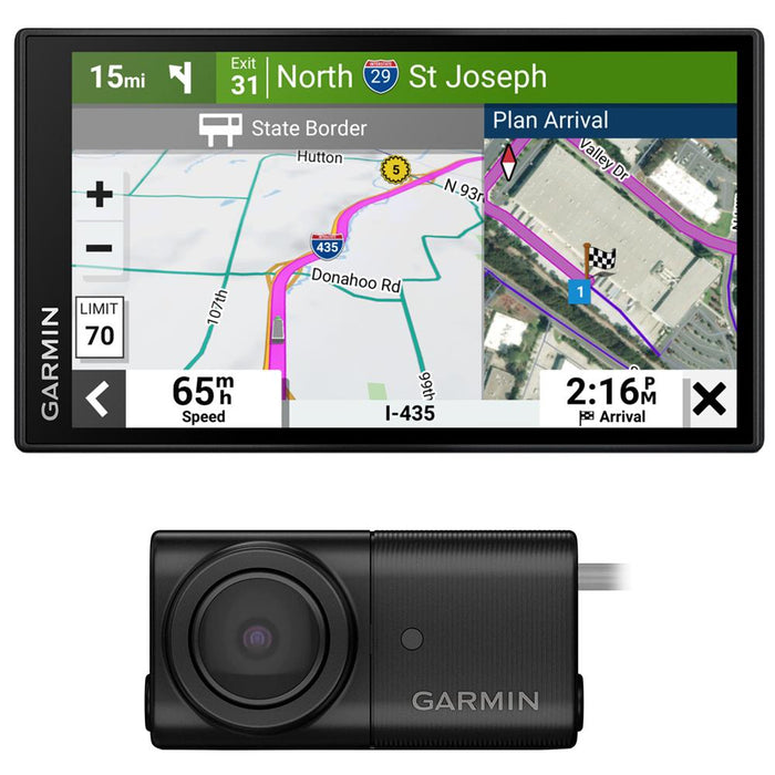Garmin 010-02738-00 dezl OTR610 6" GPS Truck Navigator w/ Garmin BC 50 Backup Camera