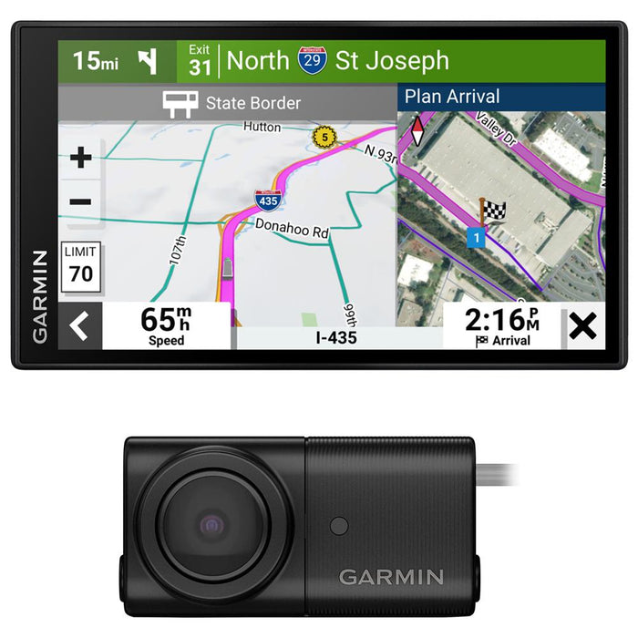 Garmin 010-02739-00 dezl OTR710 7" GPS Truck Navigator w/ Garmin BC 50 Backup Camera