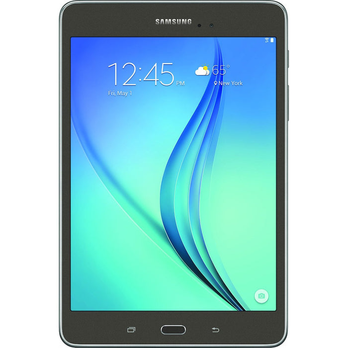 Samsung Galaxy Tab A 8-Inch Tablet (16 GB, Smoky Titanium) 32GB Memory Card Bundle