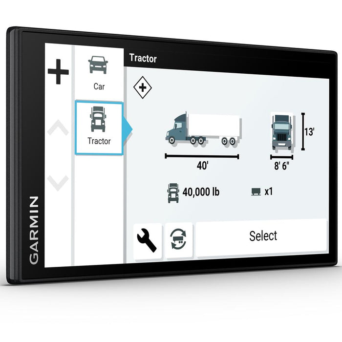 Garmin dezl OTR610 6" GPS Truck Navigator w/ Garmin Headset & Backup Cam Bundle