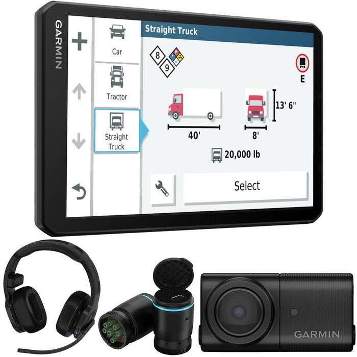 Garmin dezl OTR700 7" GPS Truck Navigator + dezl 200 Headset Exclusive Bundle