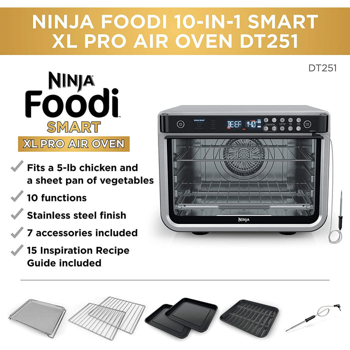 Ninja DT251 Foodi 10-in-1 Smart XL Air Fry Oven - Refurbished