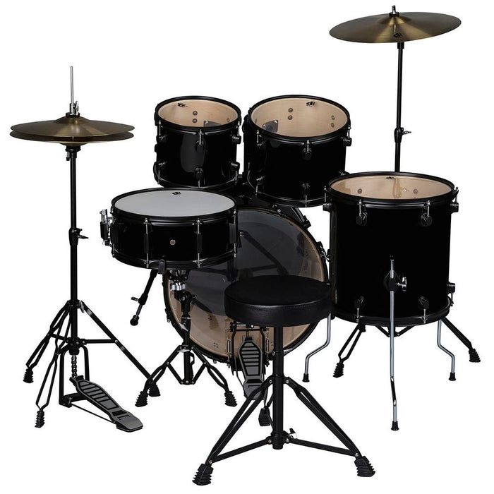 DDRUM D120 5-piece Complete Drum Kit Black with DDRUM NIO Percussion Pad Bundle