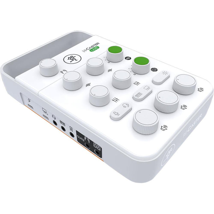 Mackie M-Caster Live Portable Streaming Mixer - White (2053609-00) - Open Box
