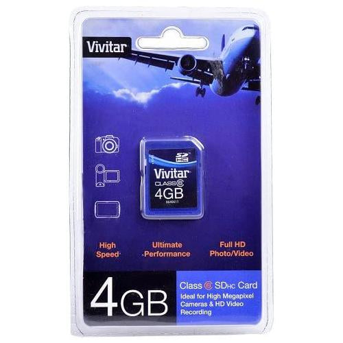 Vivitar SDHC 4 GB Memory Card for High Megapixel and HD Video Recording