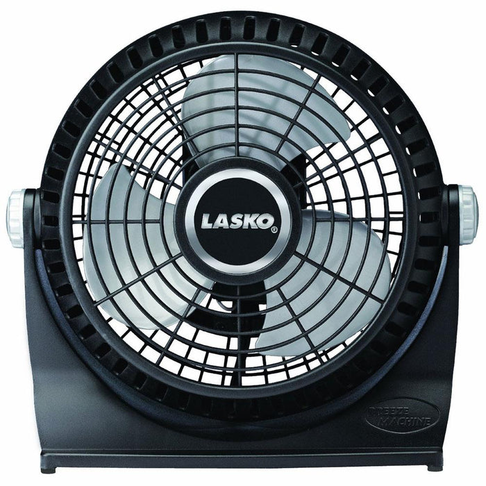 Lasko 10-Inch Breeze Machine Floor or Table Fan, Black - 507
