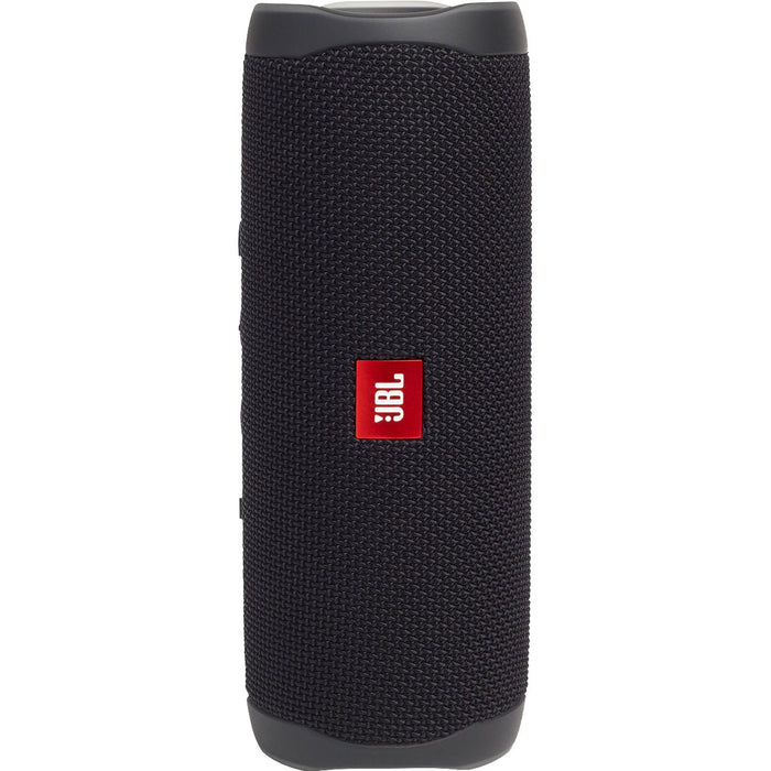 JBL Flip 5 Portable Waterproof Bluetooth Speakers Black + 1 Year Protection Pack