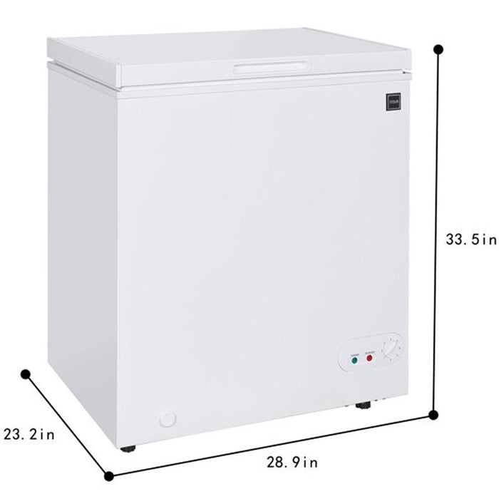 RCA RFRF452 5.0 cu. ft. Top Load Chest Freezer, White