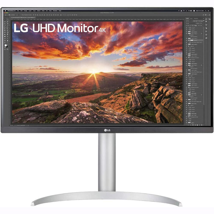 LG 27" IPS 4K UHD VESA HDR400 Monitor with USB Type-C + Cleaning Bundle