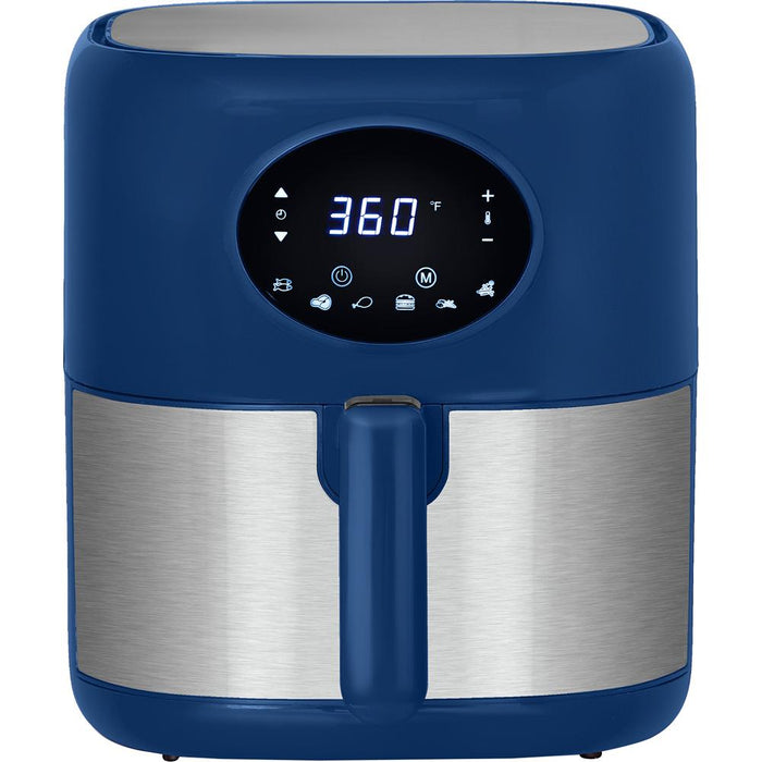 Deco Chef 3.7-Quart Digital Air Fryer with 6 Cooking Presets, Blue - Open Box
