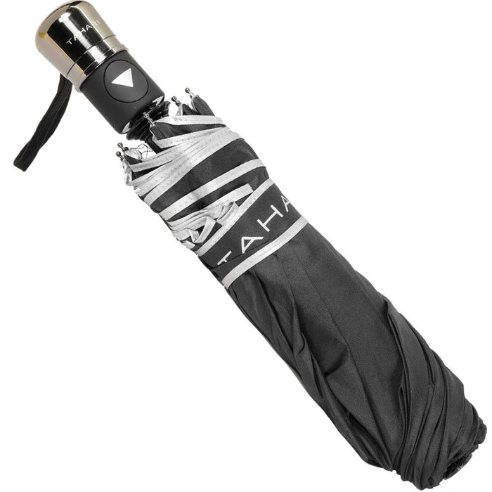 Tahari Collapsible Umbrella Black/White 2 Pack