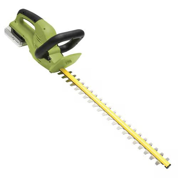 Sun Joe Cordless Dual-Action 22" Blade Hedge Trimmer and 7" Shrubber - Renewed