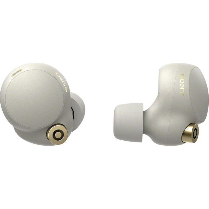 Sony WF-1000XM4 Noise Canceling Truly Wireless Earbuds (Silver) - Open Box