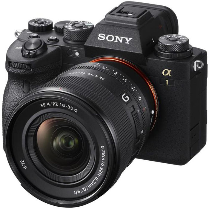 Sony FE PZ 16-35mm F4 G Wide Angle Power Zoom E-Mount Lens w/ Lexar Card +SSD Bundle