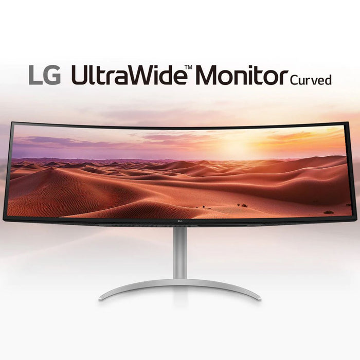 LG 49" 32:9 UltraWide Dual QHD Nano IPS Curved Monitor (49WQ95C-W) - Refurbished